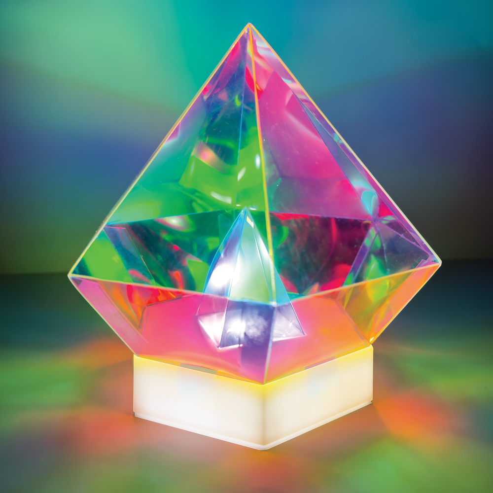 Iridescent Diamond Battery Lamp BY-MC-LB-212-IR