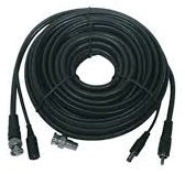 SECURITY CAMERAS PREMADE CABLES WITH VIDEO&POWER 25FT.