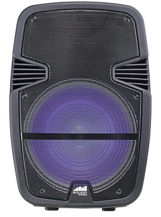 15"PORTABLE BLUETOOTH SPEAKER INCLUDING 1 WIRED MICROPHONE LED DISPLAY USB,MICRO SD FM RADIO &AUX INPUT-SF-1516