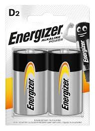 Energizer Alkaline Power, D battery pk. of 2