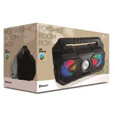 Portable Boom Box Speaker with LED RGB Light BC-AU-BS-265-BK