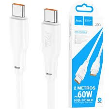 Hoco X93 Force Type-C to C 60W PD Charging Cable 2M White