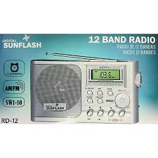 SUNFLASH DIGITAL AM/ FM /SW AC/DC PORTABLE RADIO RD-12