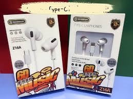 Type-C Premium- wired Earphones with Remote Mic.-Z16A