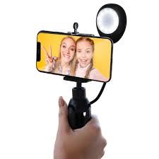 2 IN 1 LED LIGHT SELFI TRYPOD MOUNT FOR SMARTPHONES