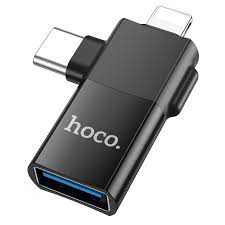 HOCO UA17 iPhone Male/Type-C Male To USB Female Two-In-One Adapter