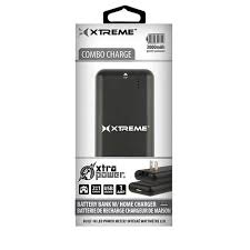 3000mAh bATTERY BANK WITH BUILT-IN HOME CHARGER