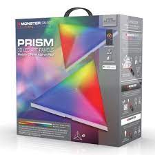 Pack complémentaire de panneaux artistiques LED 3D modulaires Monster Smart Illuminessence Smart Prism 