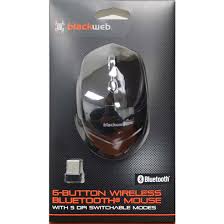 Black web 6-Button Bluetooth & Wireless Mouse BWA18H0017