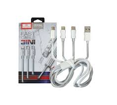 3IN1 FAST CABLE MICRO, LIGHTNING AND TYPE-C