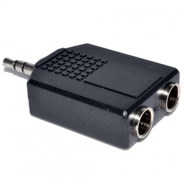 DUAL 1/4 STEREO JACKS TO 3.5MM STEREO (1AD113) BULK PK