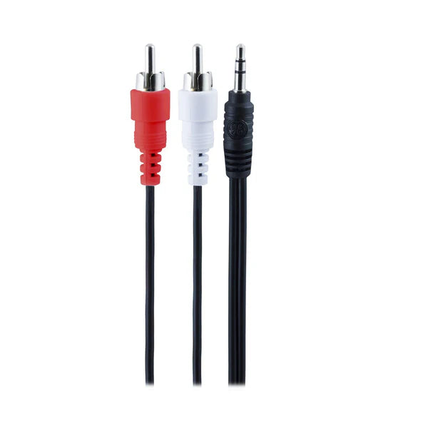GE   6ft.   Audio   Y   Adapter,   Black 31621