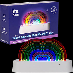 LED Rainbow Light w/Sound Activation TDS1-1001-HRT