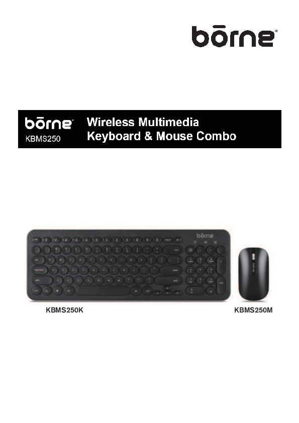 Borne wireless Keyboard kbms250