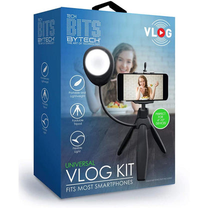 Bytech Vlog Kit Trépied et lampe à selfie
