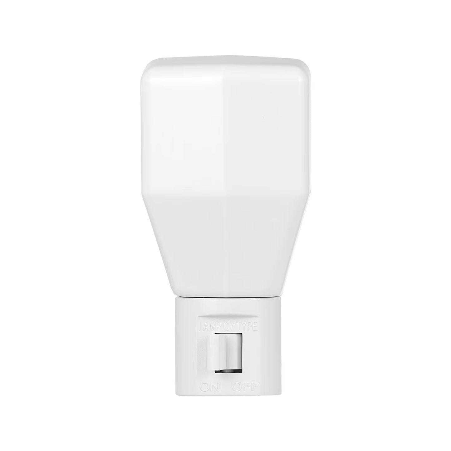 Plug-In Incandescent Warm White Night Light, 3.28-in, White (special case lot 48pcs)71030
