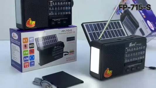 Solar Powered AM/FM/SW/MP3 AND LED Light FP-715-S