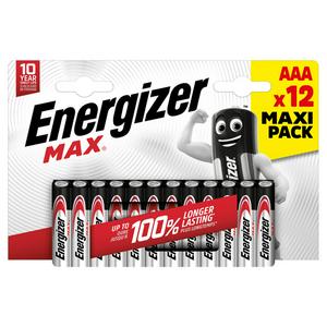 Energizer Max AAA Batteries Alkaline 12PK