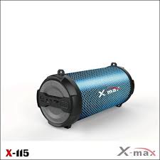 X-MAX Bluetooth Boombox Stereo System (Black-Blue-Red)