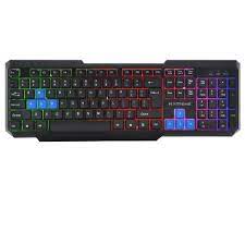 Clavier de jeu avec rétroéclairage LED multicolore