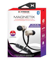 ÉCOUTEURS MÉTALLIQUES BLUETOOTH MAGNETIX