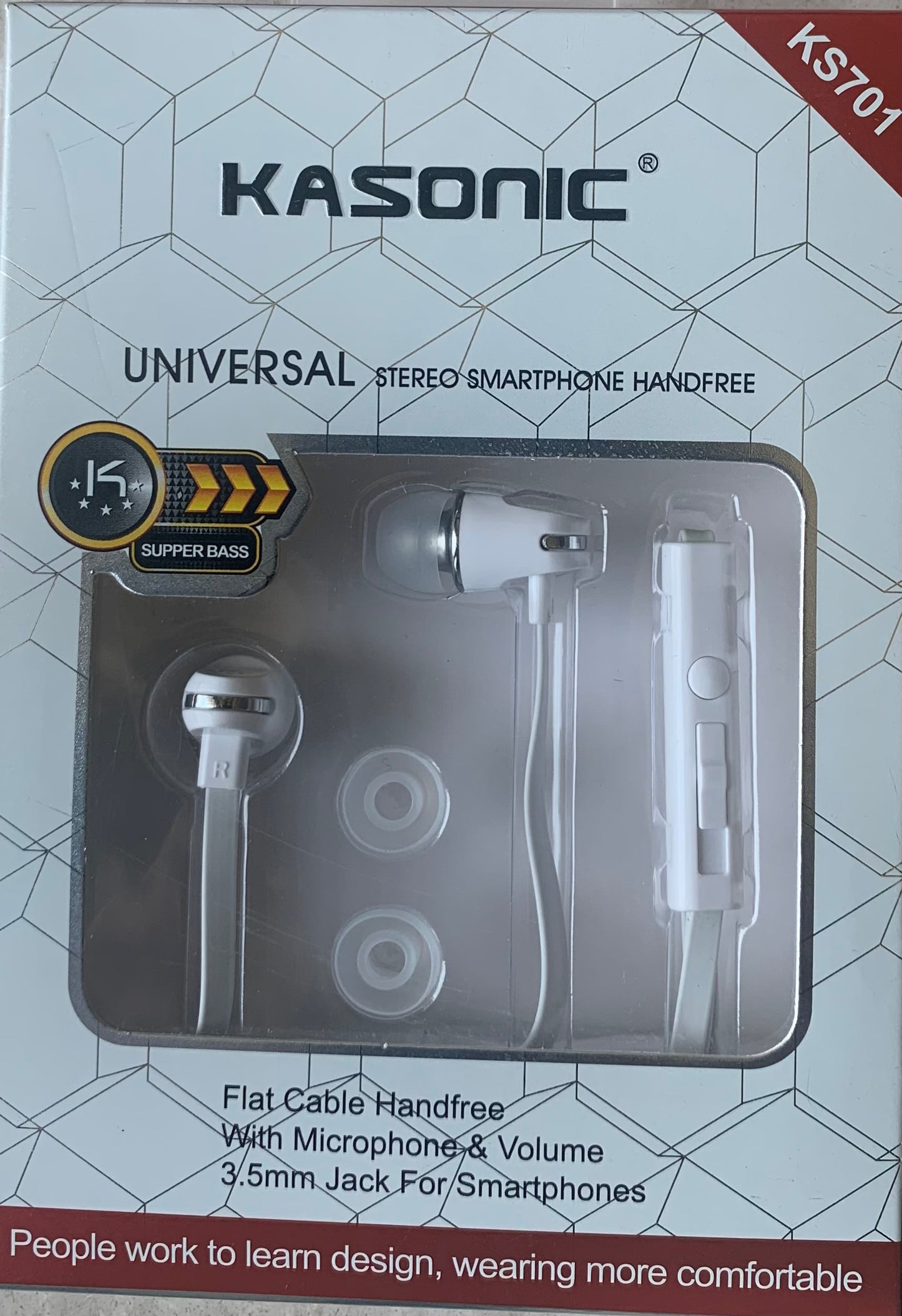 EARPHONE HANDFREE WITH VOLUME AND  MIC