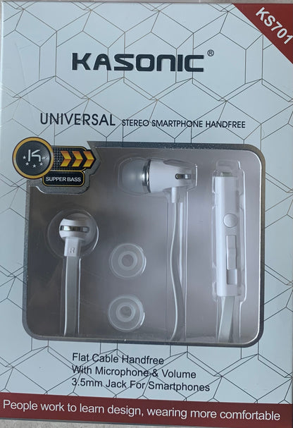 EARPHONE HANDFREE WITH VOLUME AND  MIC