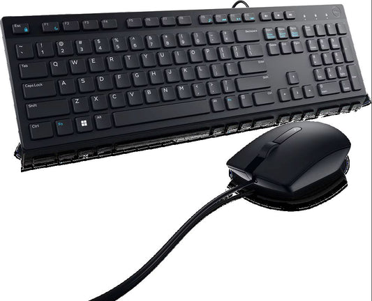 Dell Pro Keyboard and Mouse - KM5221W - US English - Black