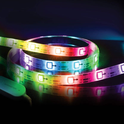 MONSTER LED FLOW Multi Color RGB + IC LED Light Strip With Remote Striking Colors