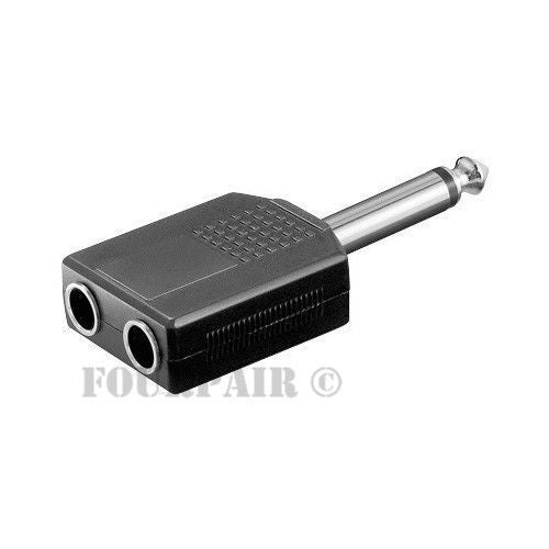 1/4" MONO PLUG MALE TO 2 1/4"MONO FEMALE AD122-BULK PK