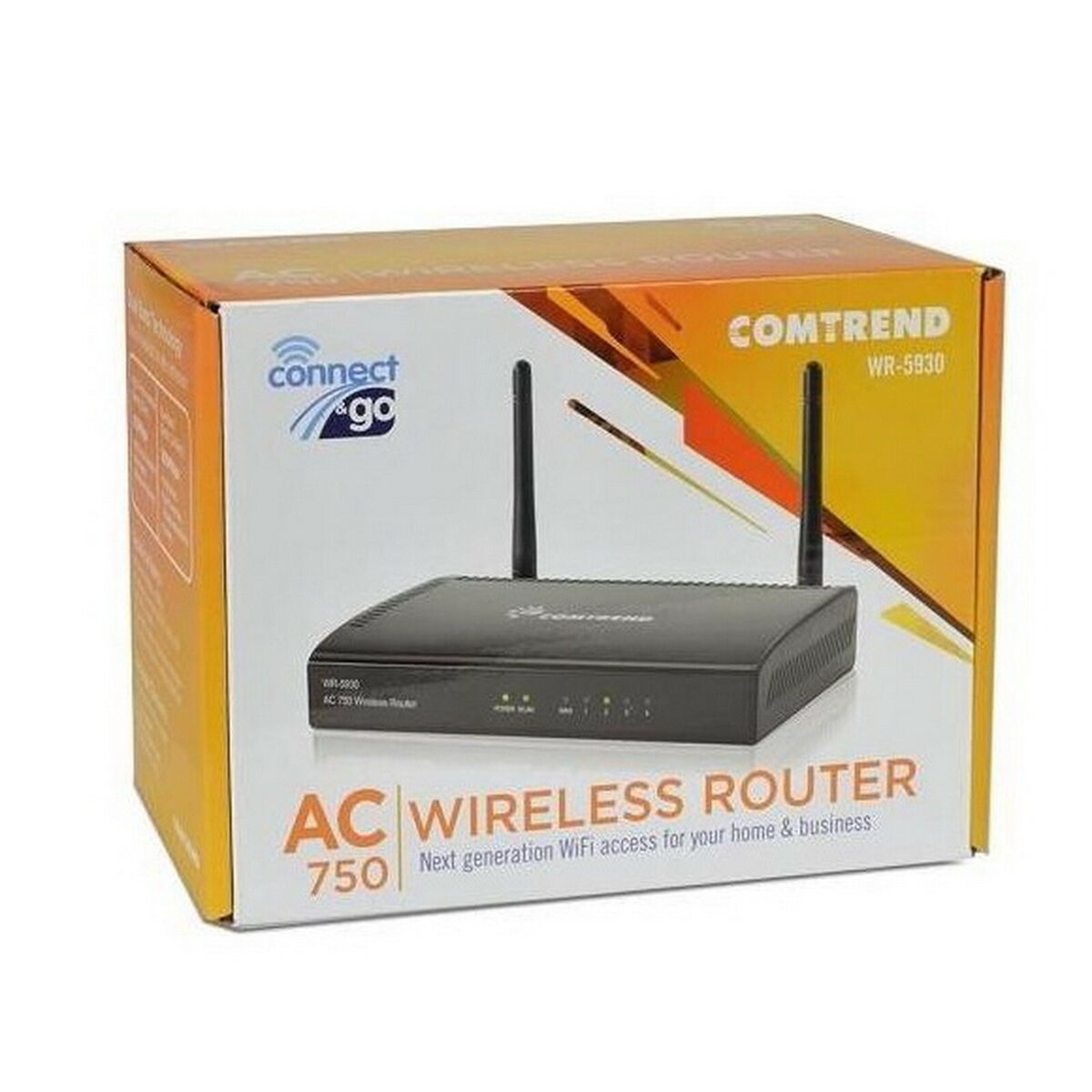 ROUTEUR SANS FIL AC750 DOUBLE BANDE 4 PORTS COMTREND 750 Mbps