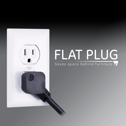 GE Pro 10-Outlet Surge Protector, 2 USB Ports, 6ft Cord, 3540 Joules- Black DN010997
