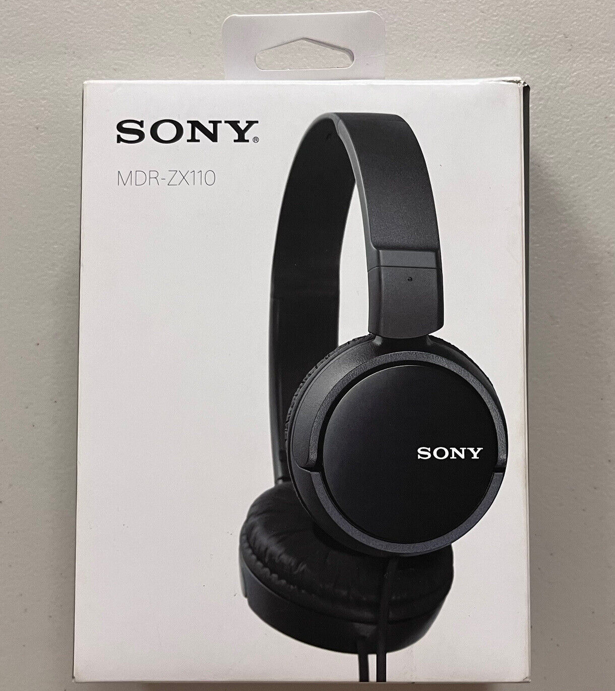 SONY COMPACT FOLDING STEREO HEADPHONE WHITE