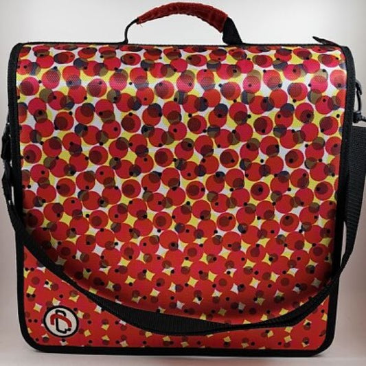 Case It Capacity Ring Zipper Binder w/ Expandable File D-145 New (RED)