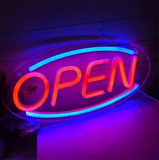 Neon LED  Open Sign Energy-Efficient  USB Powered XLB7-2083-RGB