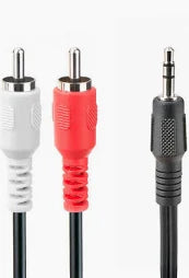 3FT 3.5MM ST. TO 2RCA MALE-945-91-3