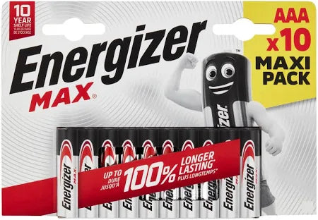 Energizer- MAX Alkaline AAA Batteries- 10 pack