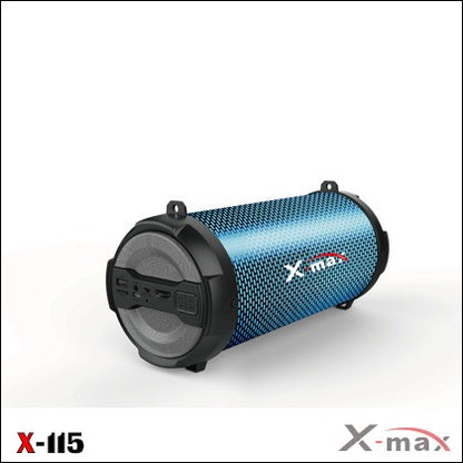 X-MAX Bluetooth Boombox Stereo System (Black-Blue-Red)
