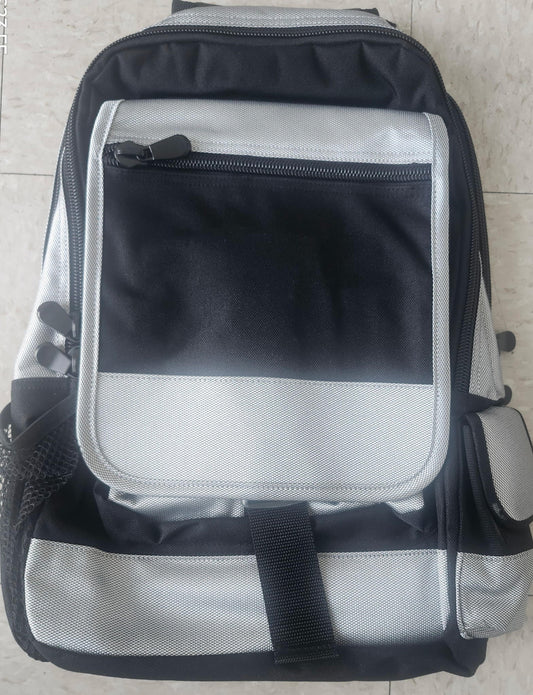 Black & Gray Utility Backpack – Multi-Pocket Daypack Travel School Bag BP2026BK-Special